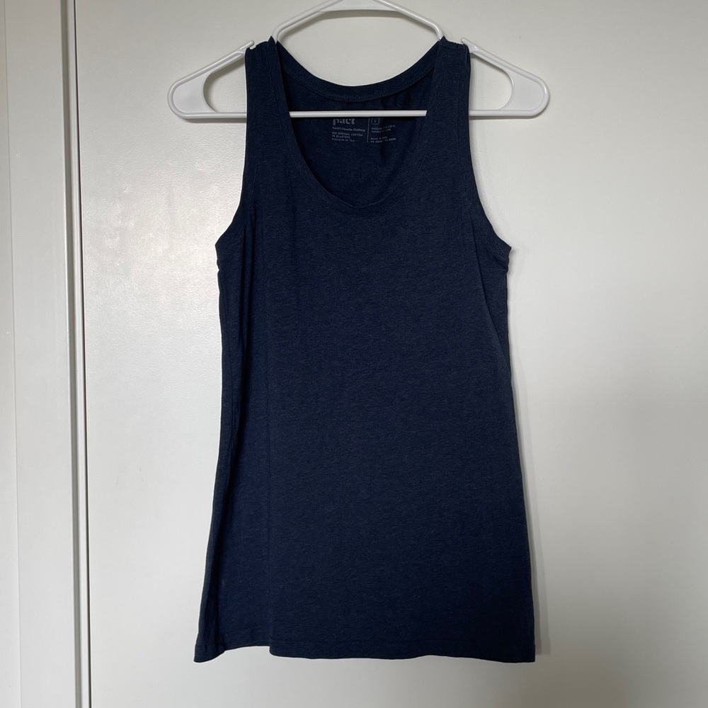💫PACT Dark Blue Women's Tank Top Large
